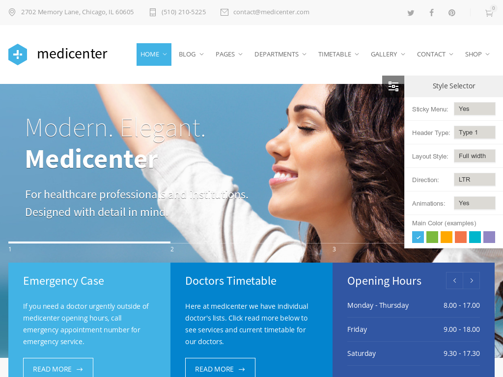 MediCenter – Medical and Health WordPress Theme