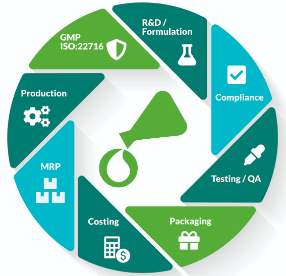 cosmetics manufacturing software