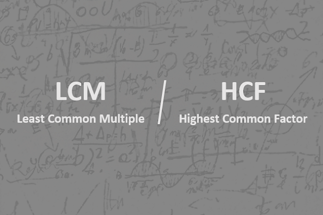 LCM and HCF