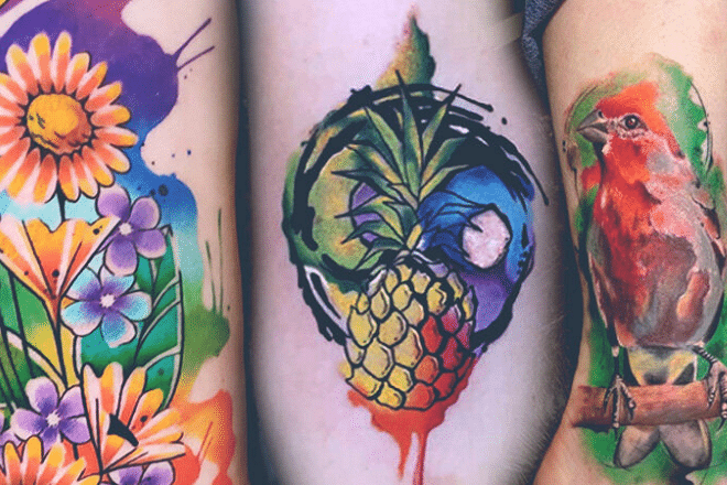 watercolor tattoo