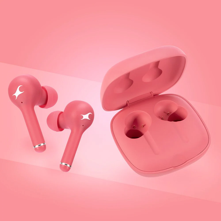 Reflex Tunes Truly Wireless Pink Ear Buds