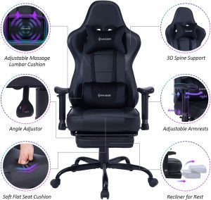 VON RACER Massage Gaming Chair