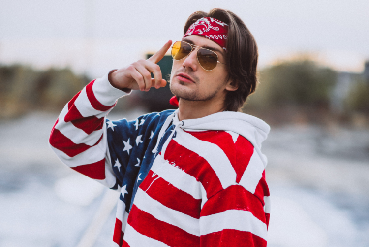 American Flag Button-Up